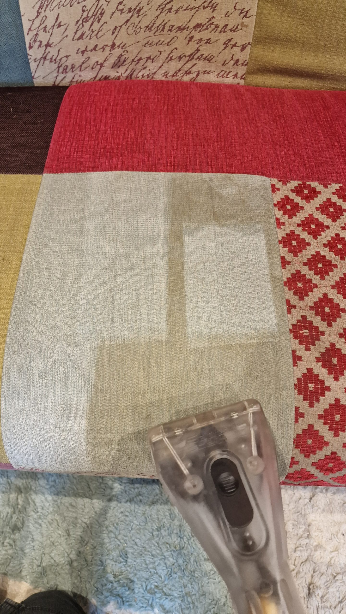 Advanced equipment used for upholstery cleaning in Ely