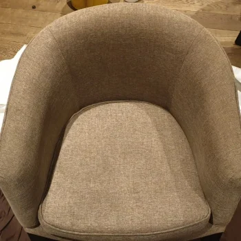 Professionally cleaned armchair in Newmarket – stains removed using hot water extraction method.