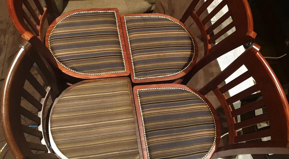 Professional upholstery cleaning in Newmarket - clean and fresh dining chairs after deep cleaning treatment.